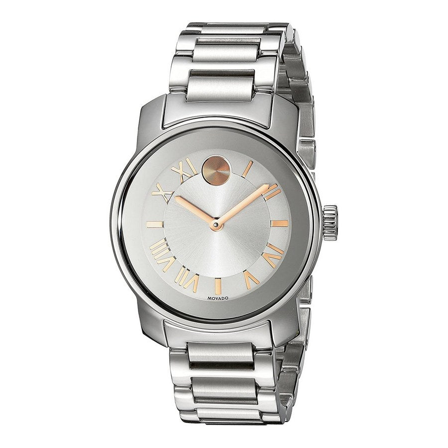 Movado Bold Quartz Silver Dial Ladies Watch 3600244