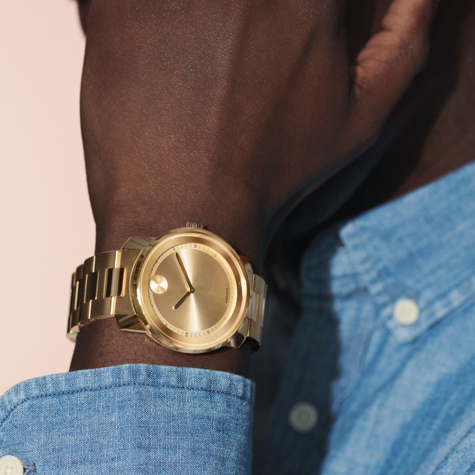 Movado Movado Bold Quartz Champagne Dial Men's Watch 3600258