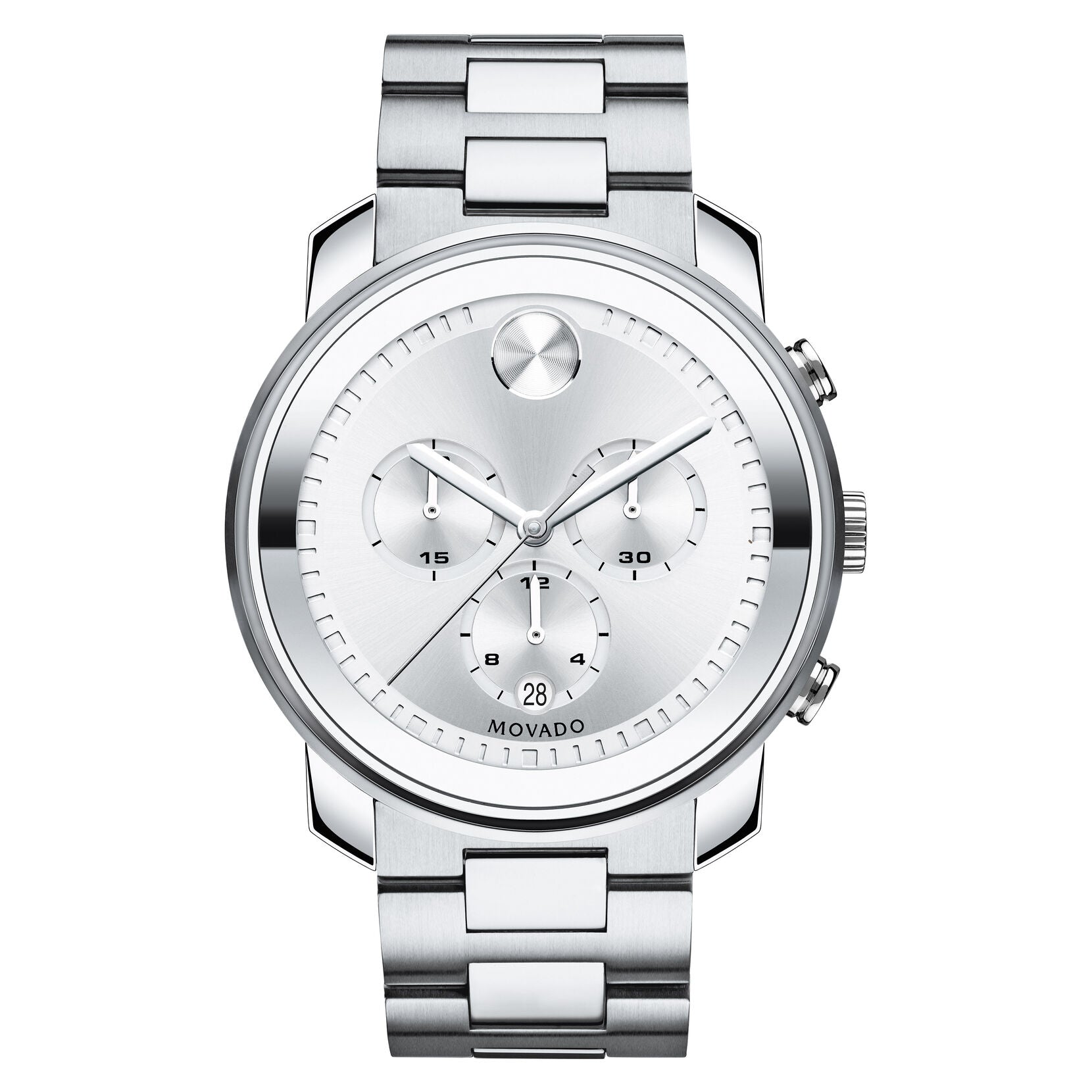 Movado Bold Quartz Silver Dial Men's Watch 3600276