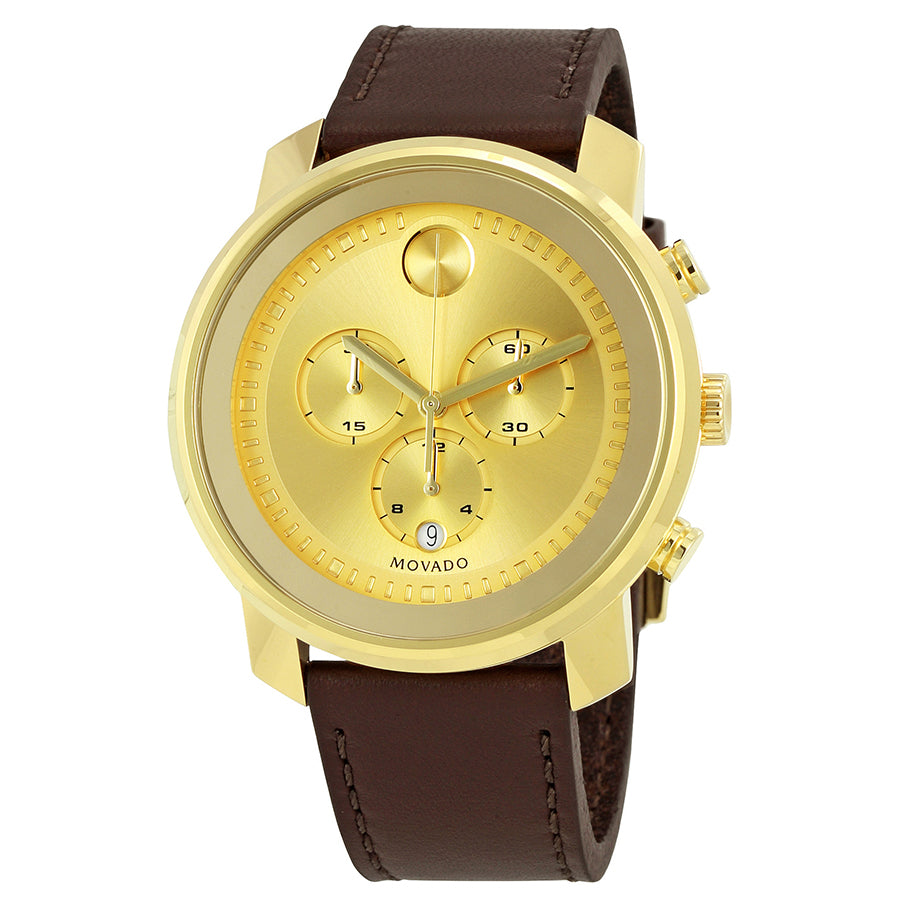 Movado Bold Chronograph Gold Dial Men's Watch 3600409