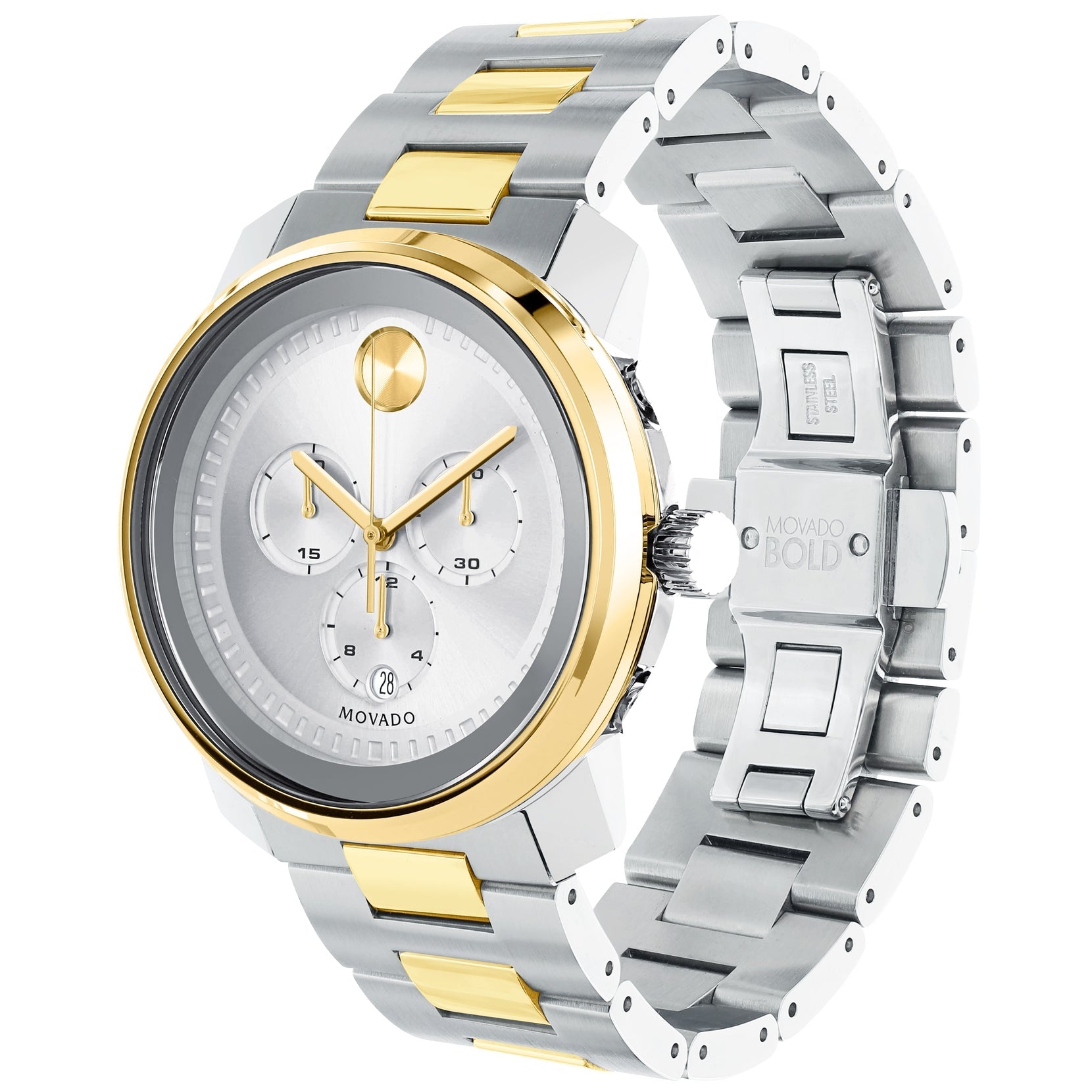 Movado Movado Bold Chronograph Silver Dial Men's Watch 3600432