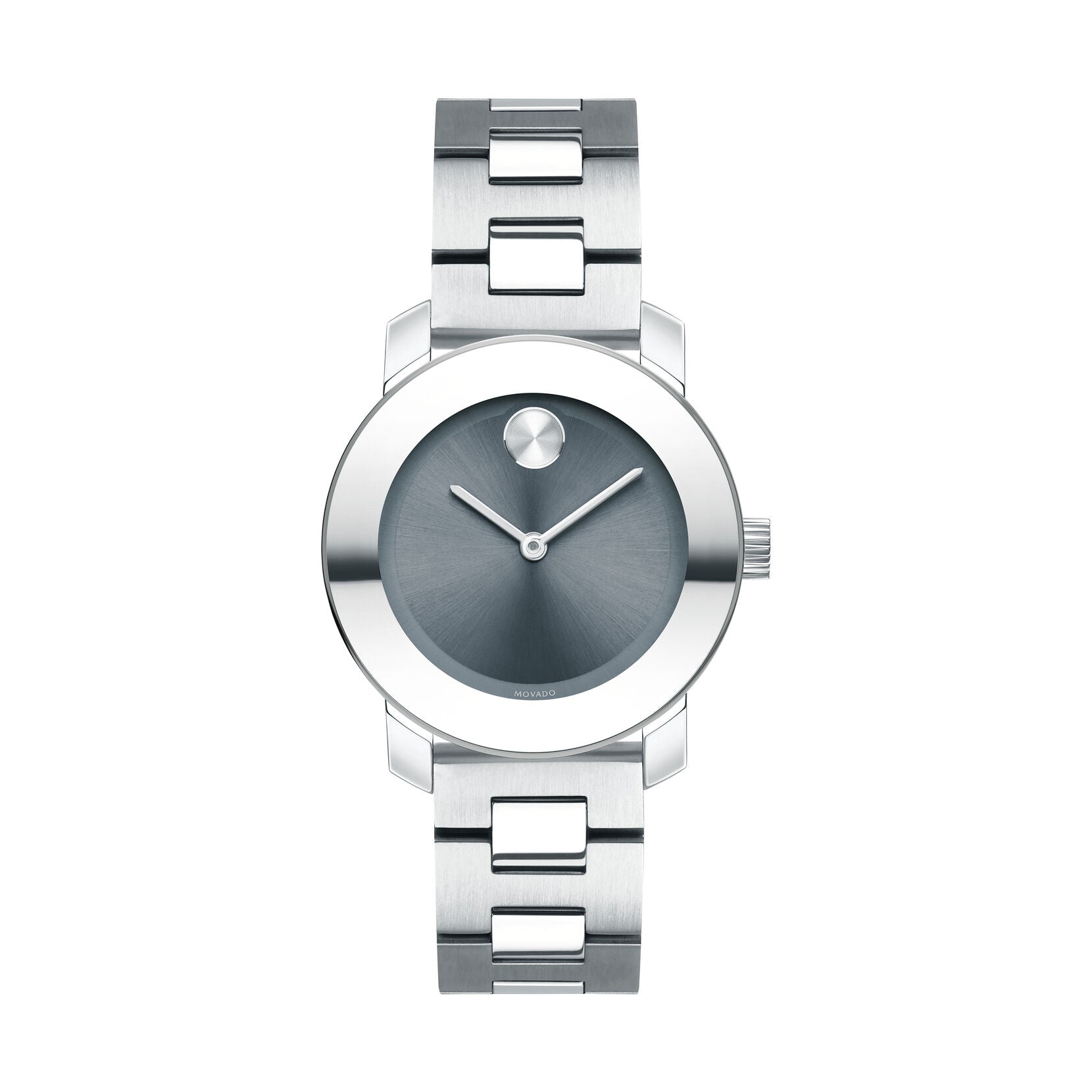 Movado Bold Quartz Blue-Steel Sunray Dial Ladies Watch 3600436