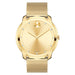 Movado Bold Quartz Gold Sunray Dial Unisex Watch 3600460
