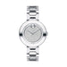 Movado Bold Quartz Silver Glitz Dial Ladies Watch 3600567
