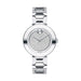 Movado Bold Quartz Silver Glitz Dial Ladies Watch 3600567