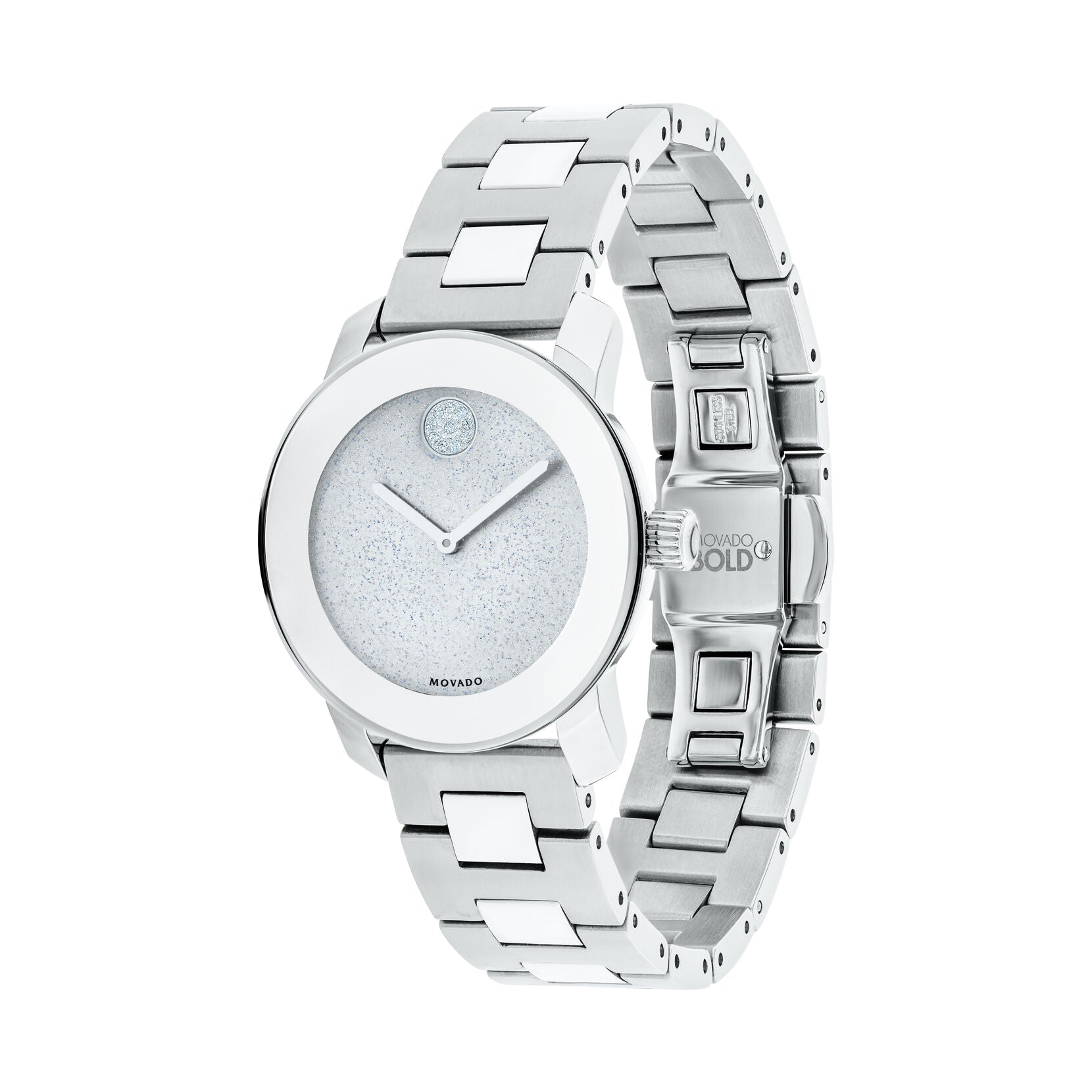 Movado Movado Bold Quartz Silver Glitter Dial Ladies Watch 3600568
