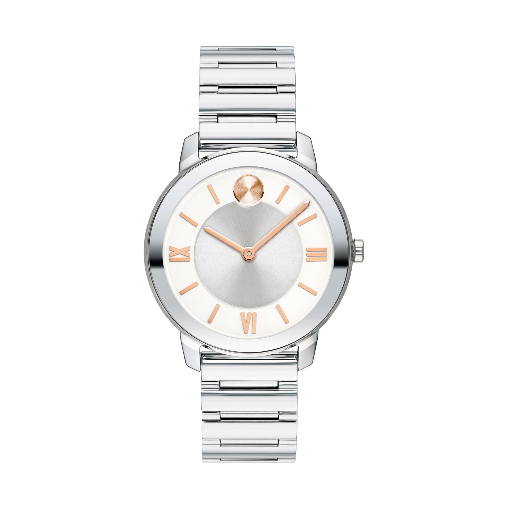 Movado Bold Quartz Silver White Dial Ladies Watch 3600590