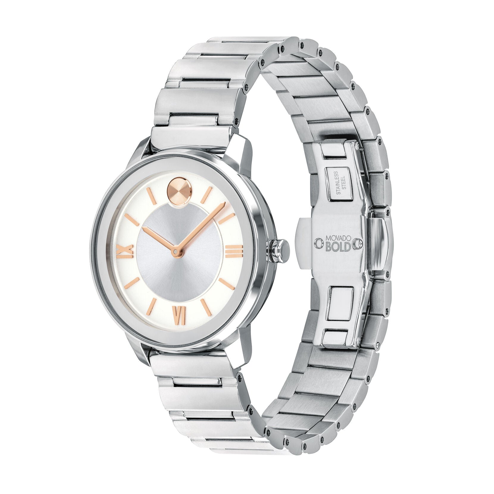 Movado Movado Bold Quartz Silver White Dial Ladies Watch 3600590