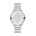 Movado Bold Luxe Quartz Silver with Crystal Pave Dial Ladies Watch 3600658