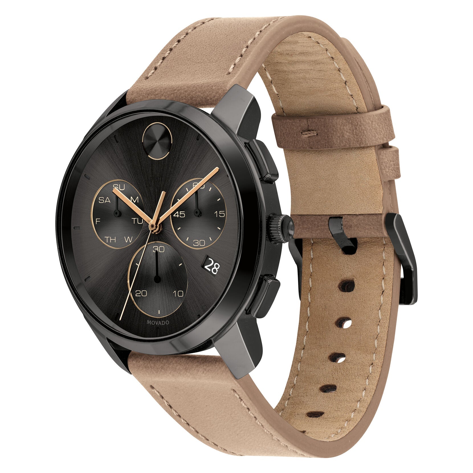 Movado Movado BOLD Thin Chronograph Dark Grey Dial Men's Watch 3600719