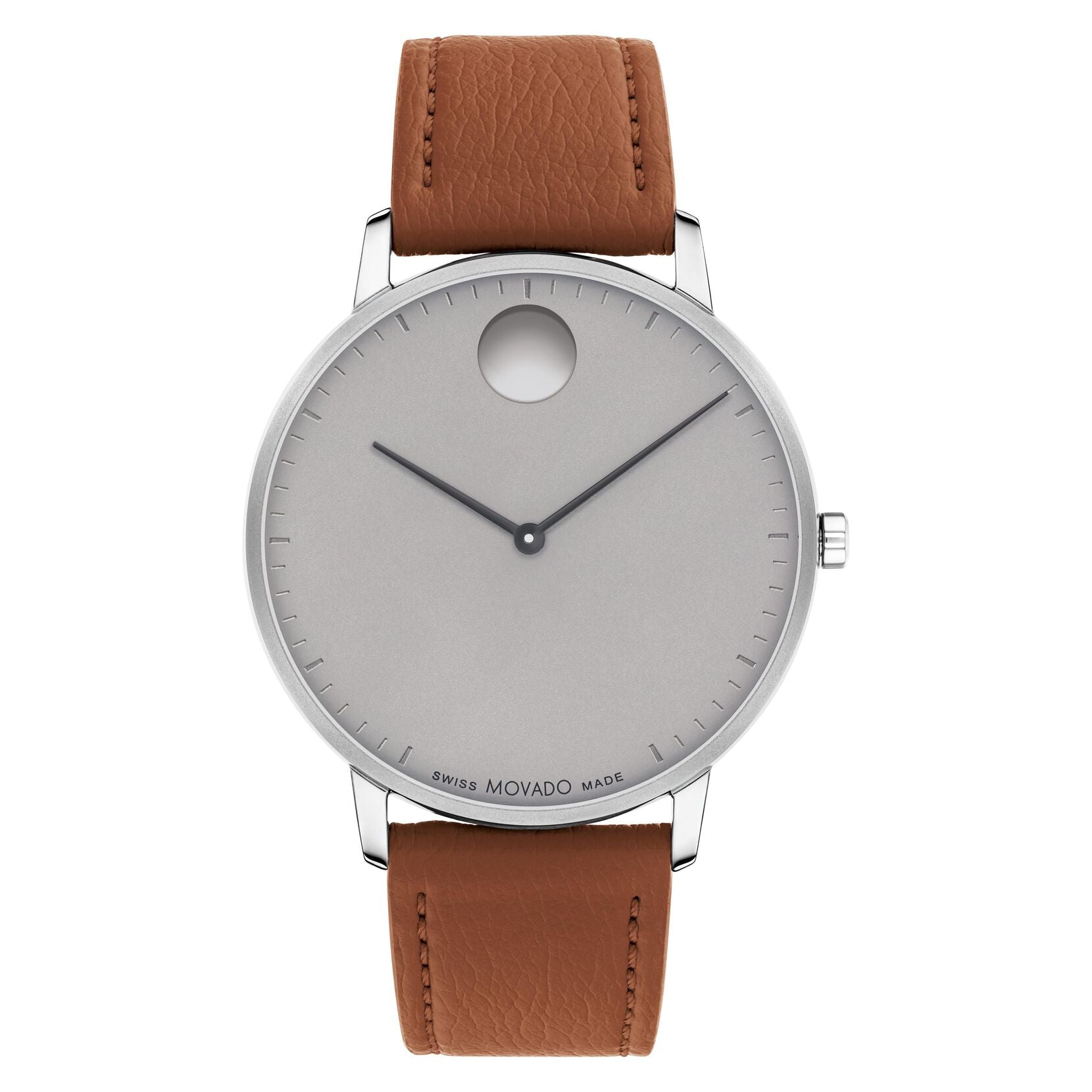 Movado Face Quartz Grey Dial Men's Watch 3640100