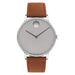 Movado Face Quartz Grey Dial Men's Watch 3640100