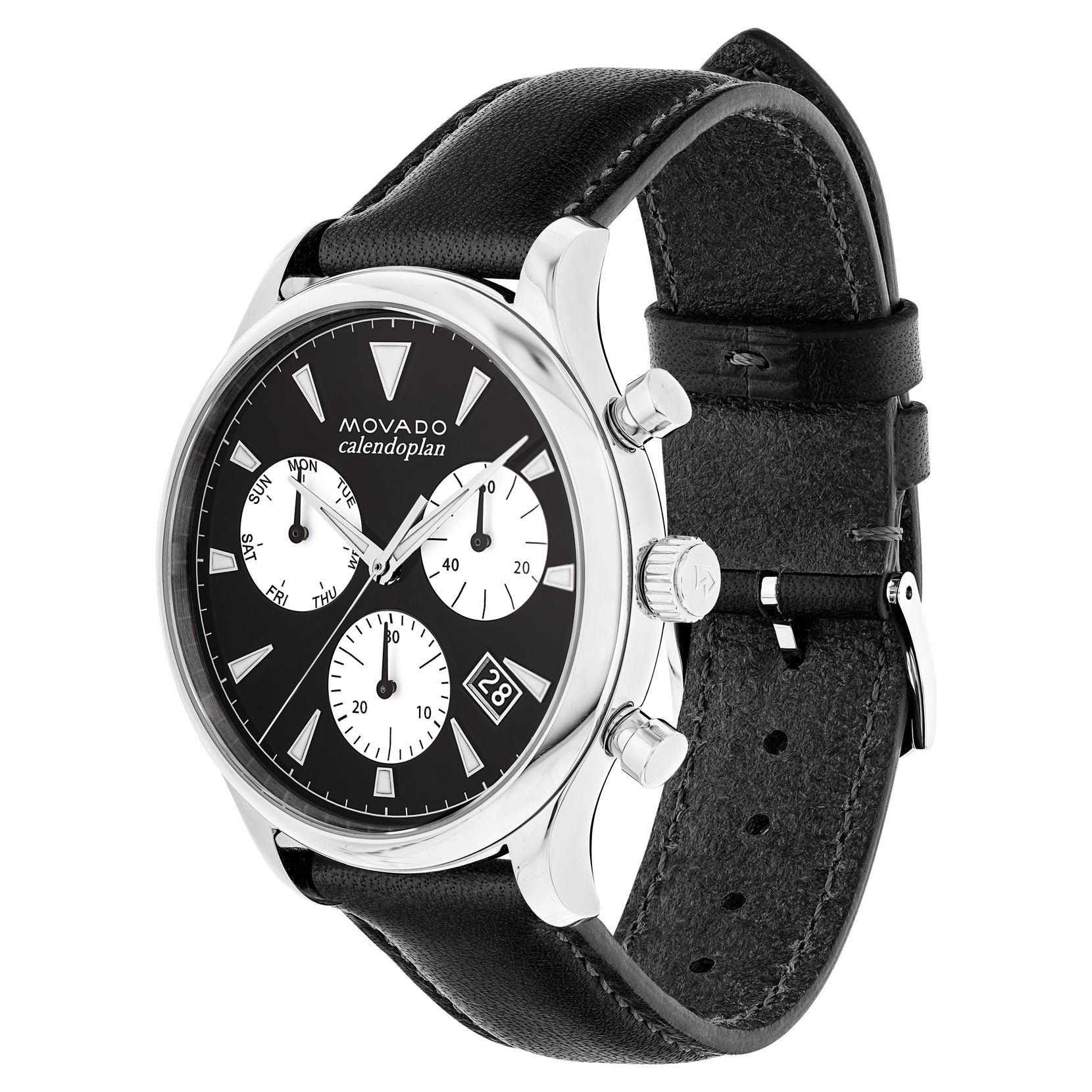 Movado Movado Heritage Chronograph Black Dial Men's Watch 3650005