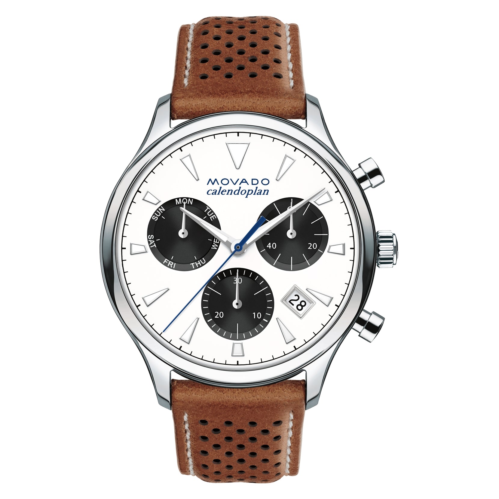 Movado Heritage Chronograph White Dial Men's Watch 3650008