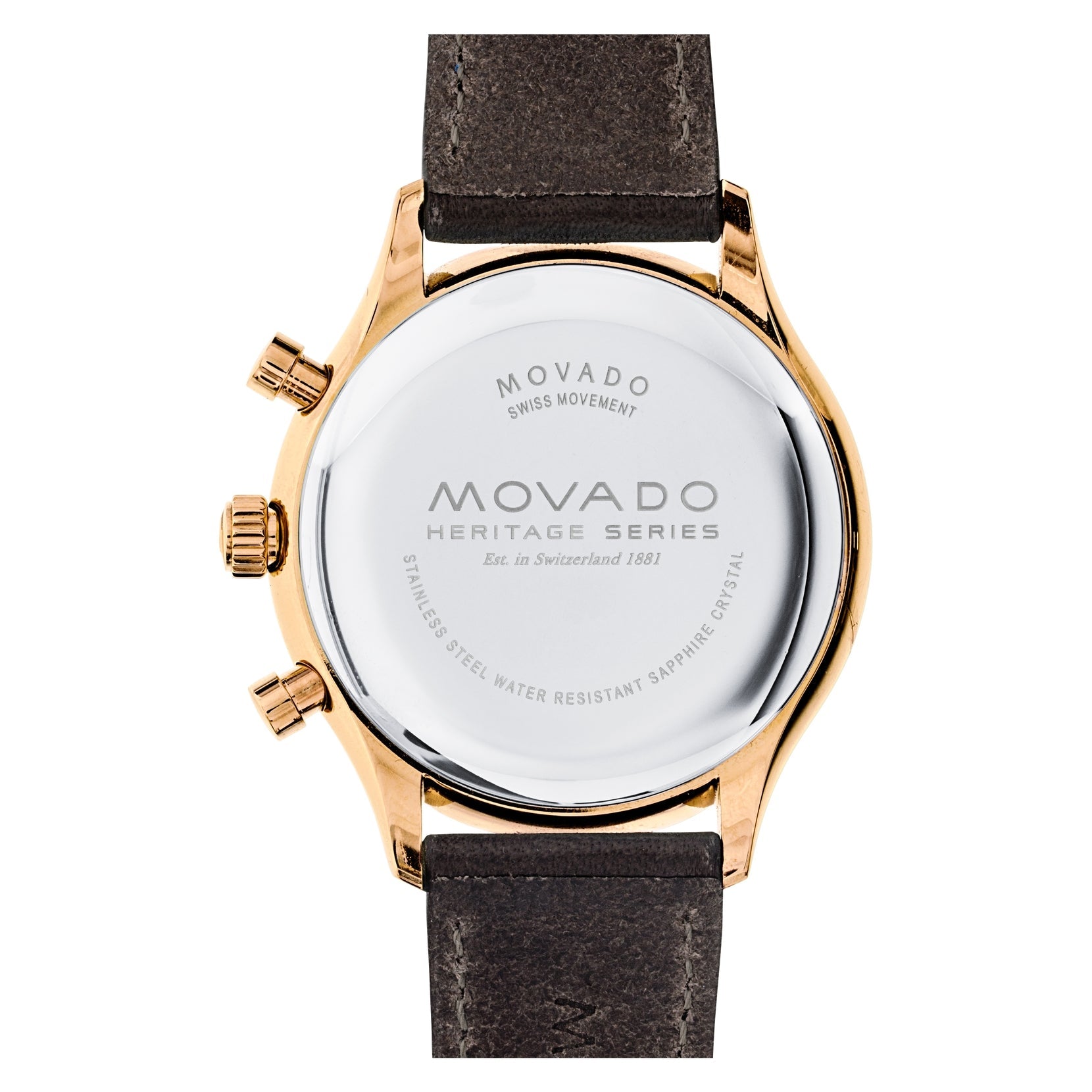 Movado Movado Heritage Chronograph Black Dial Men's Watch 3650021