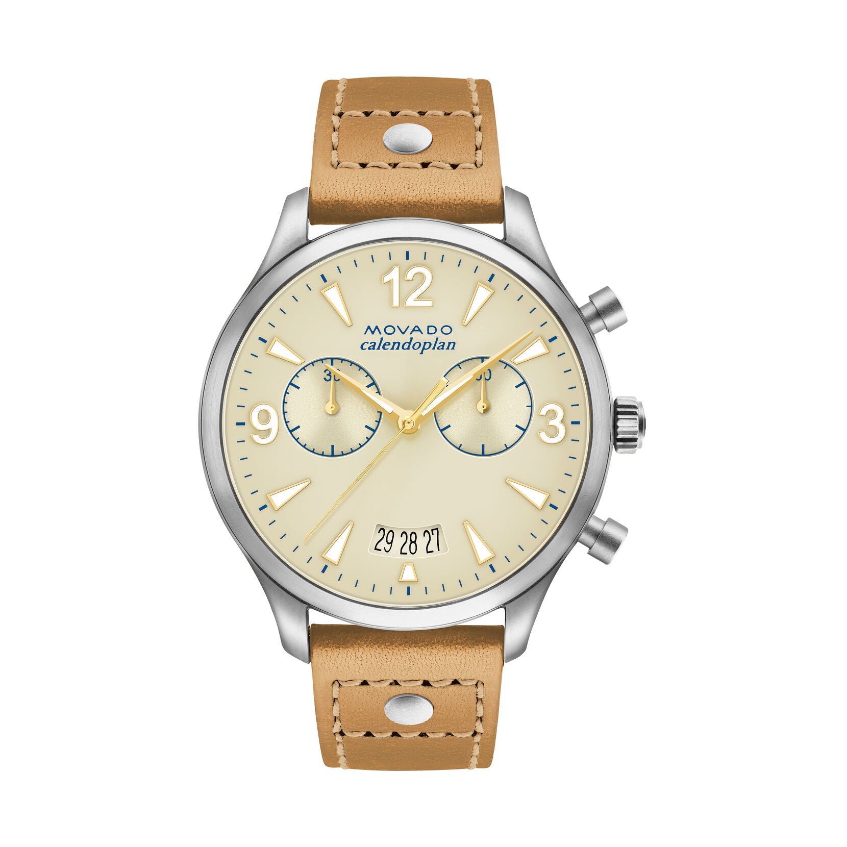 Movado Heritage Chronograph Ivory Dial Ladies Watch 3650027