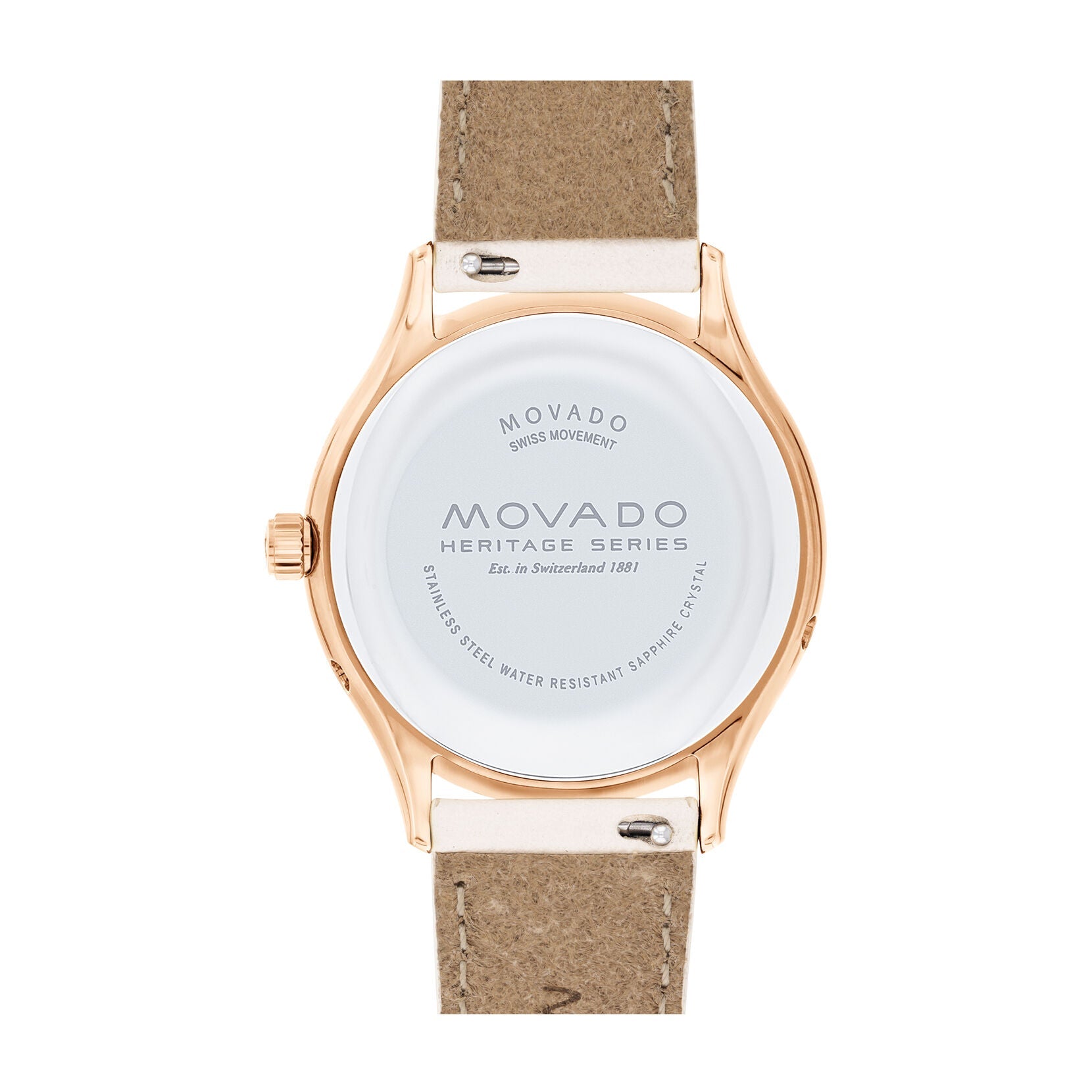 Movado Movado Heritage Quartz White Mother of Pearl Dial Ladies Watch 3650073