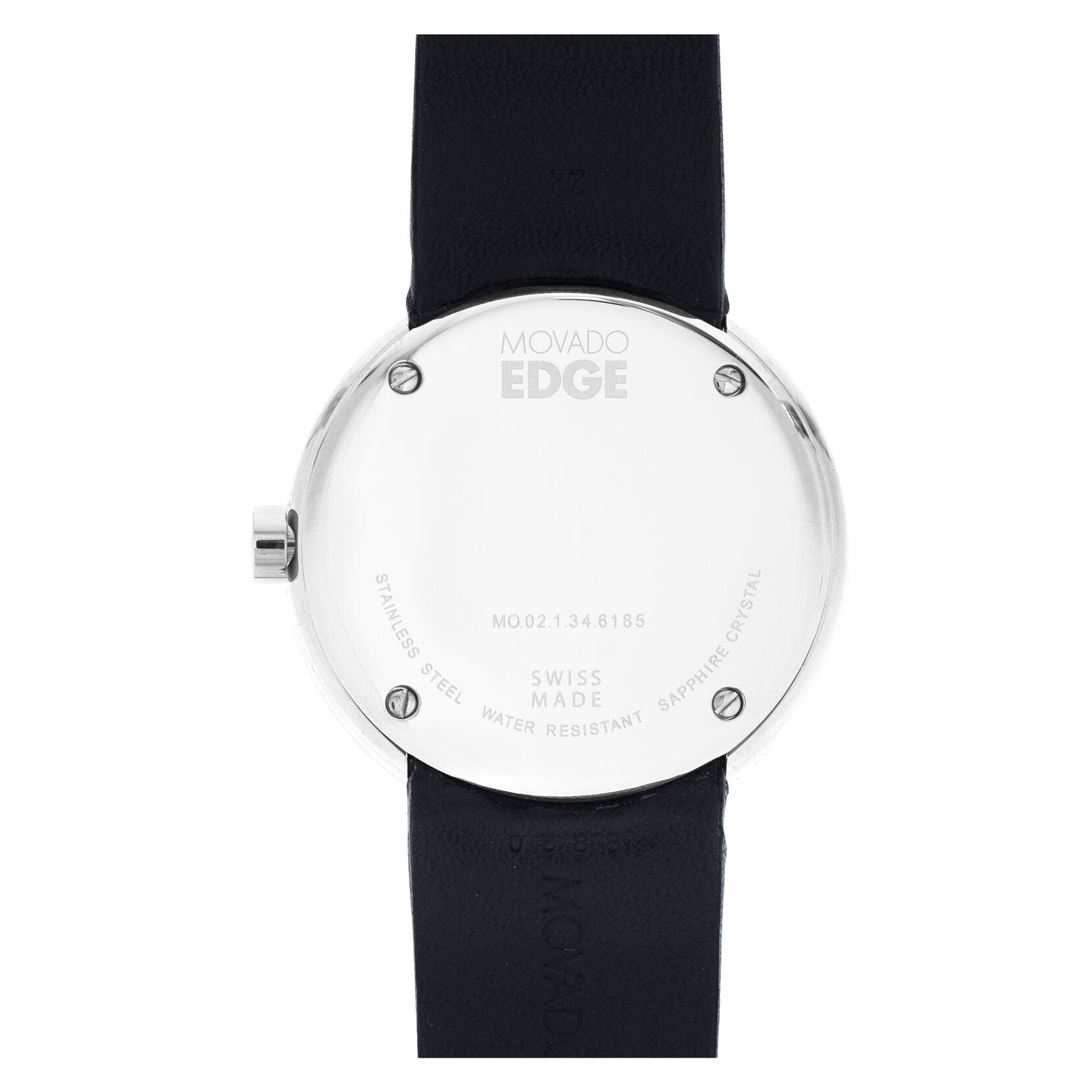Movado Movado Edge Quartz Concave Sandblasted Black Aluminum Dial Men's Watch 3680002