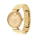 Movado Movado Edge Quartz Sandblasted Yellow Gold Aluminum Dial Ladies Watch 3680014