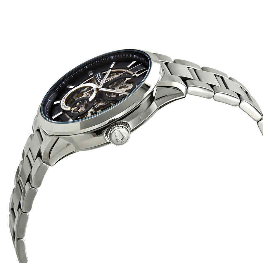 Bulova Bulova Sutton Automatic Black (Skeleton Center) Dial Men's Watch 96A208