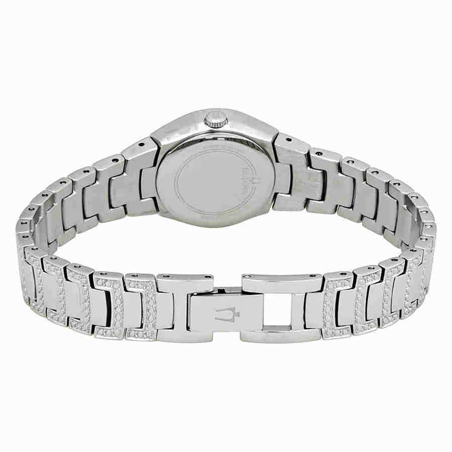 Bulova Bulova Crystal Quartz Black Dial Ladies Watch 96L170
