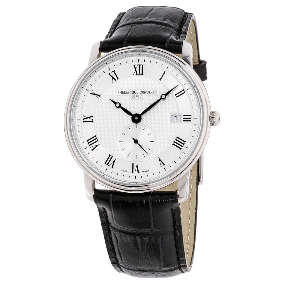 Frederique Constant Classics Quartz Silver Guilloche Dial Men's Watch FC-245M5S6
