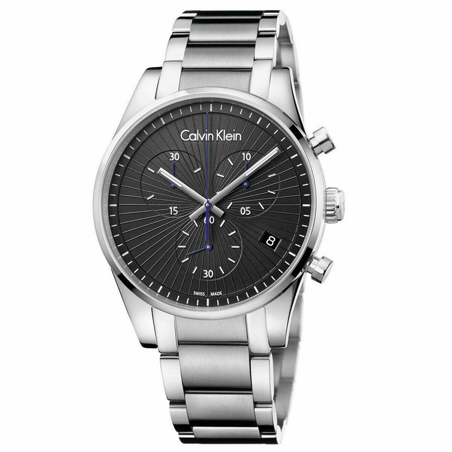 Calvin Klein Steadfast Chronograph Black Dial Men's Watch K8S27141