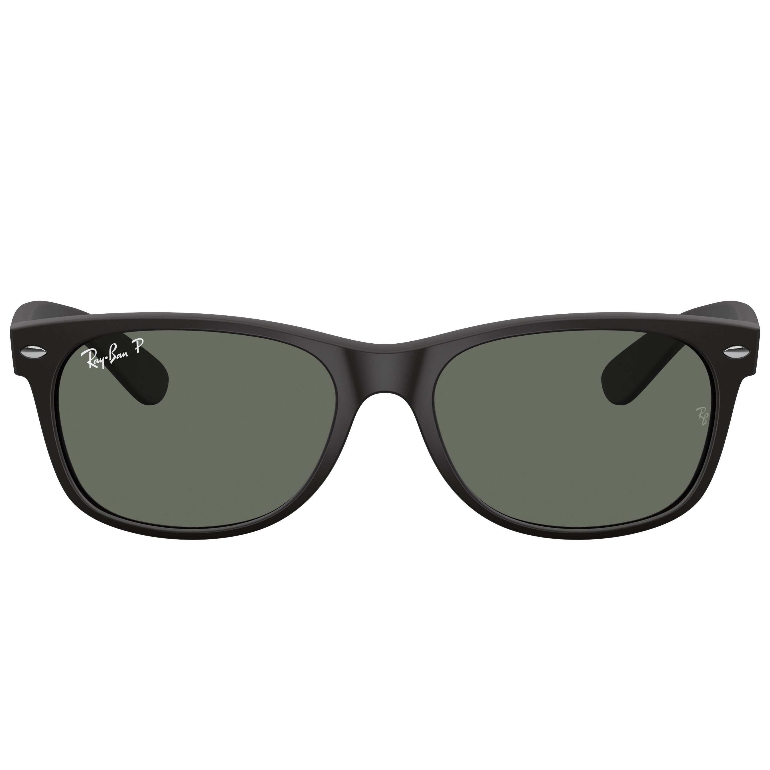 Ray-Ban New Wayfarer Green Polarized Polarized Wayfarer Men's Sunglasses RB2132 622/58 55