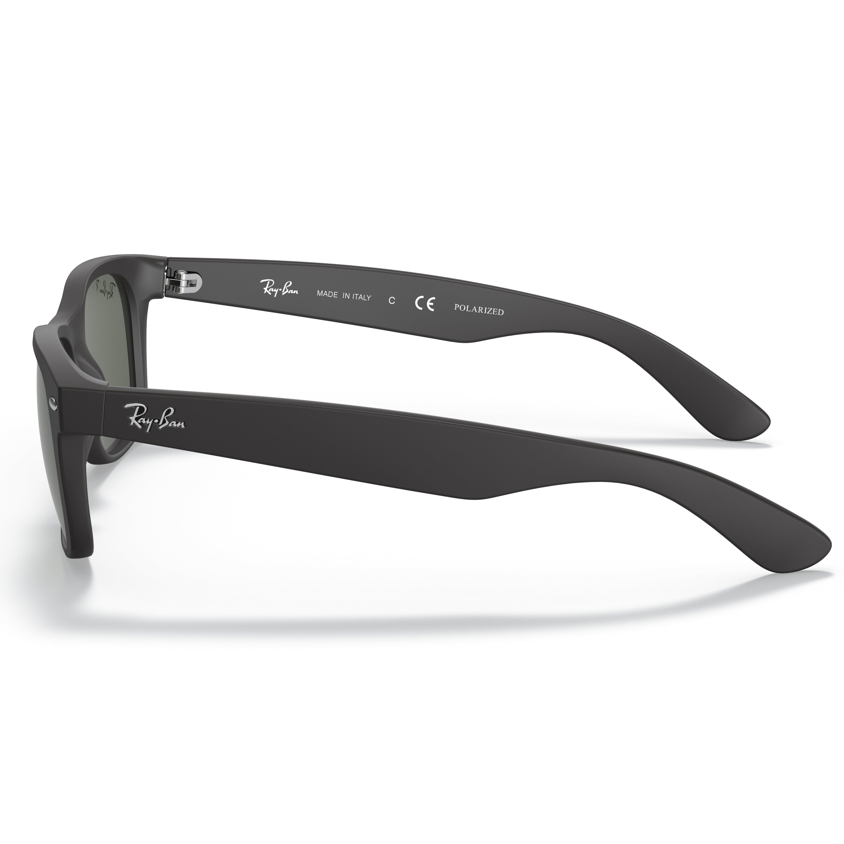 Ray-Ban Ray-Ban New Wayfarer Green Polarized Polarized Wayfarer Men's Sunglasses RB2132 622/58 55