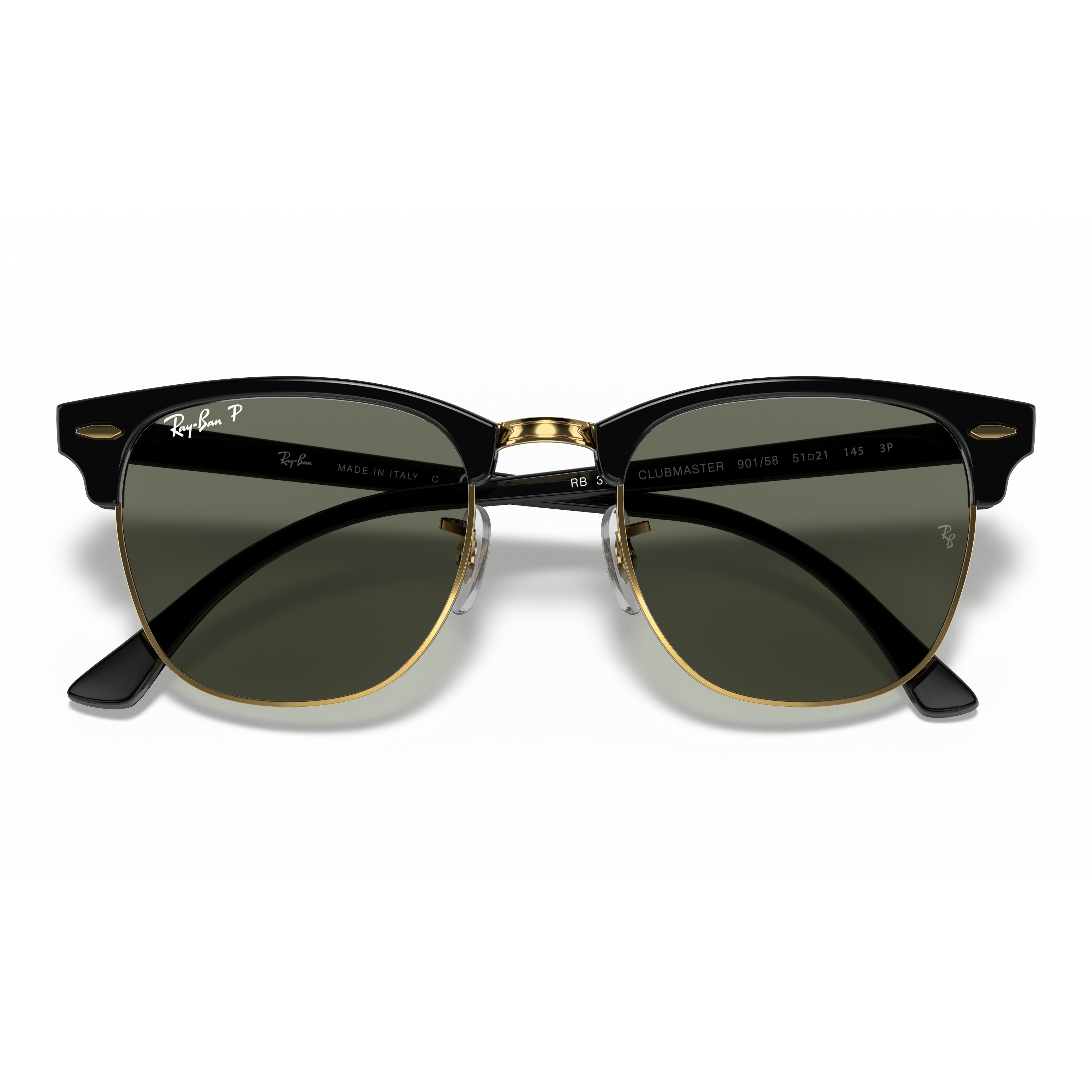 Ray-Ban Ray-Ban Clubmaster Classic Green Classic G-15 Square Unisex Sunglasses RB3016 901/58 49
