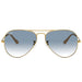 Ray-Ban Aviator Light Blue Gradient Gradient Aviator/Pilot Men's Sunglasses RB3025 001/3F 58