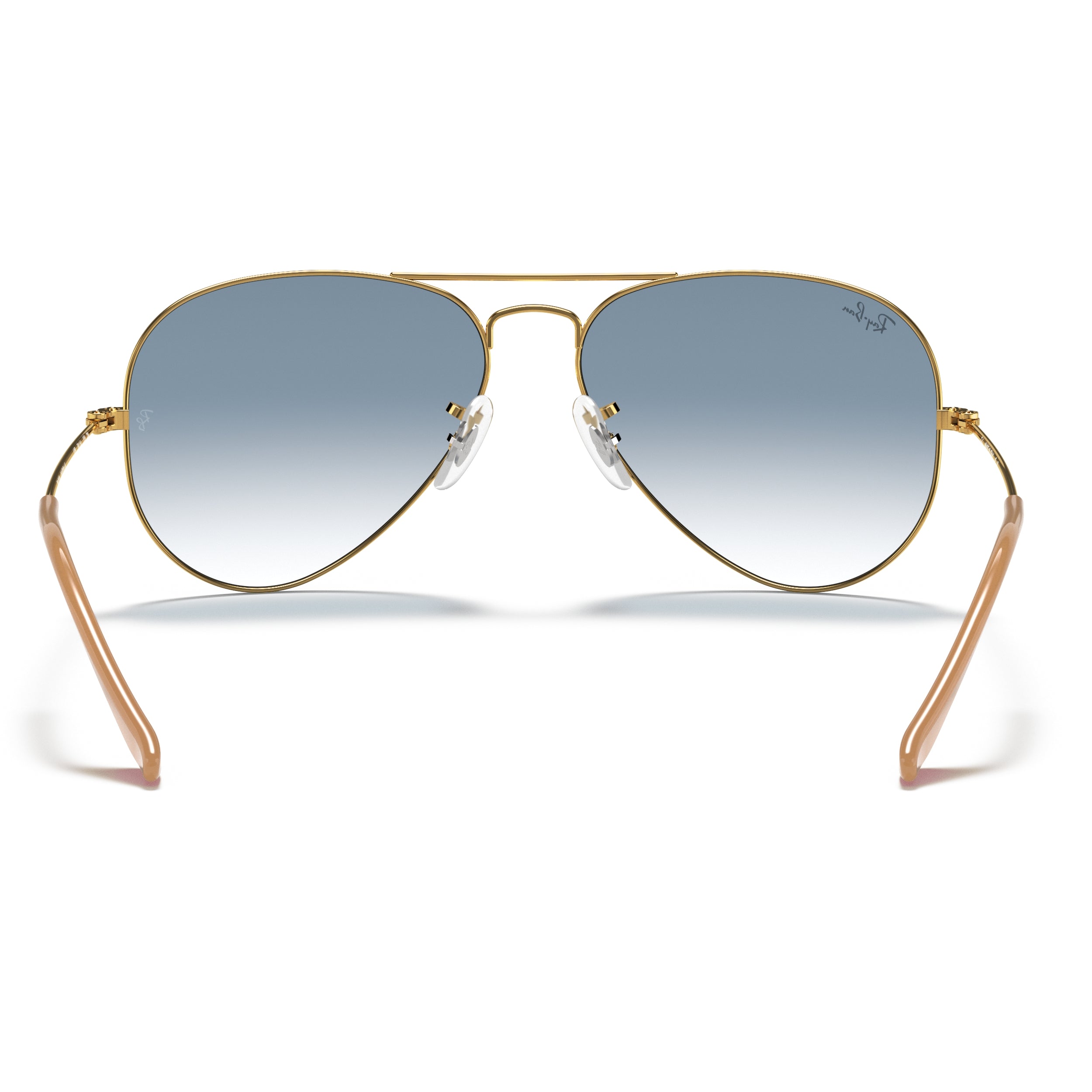 Ray-Ban Ray-Ban Aviator Light Blue Gradient Gradient Aviator/Pilot Men's Sunglasses RB3025 001/3F 58