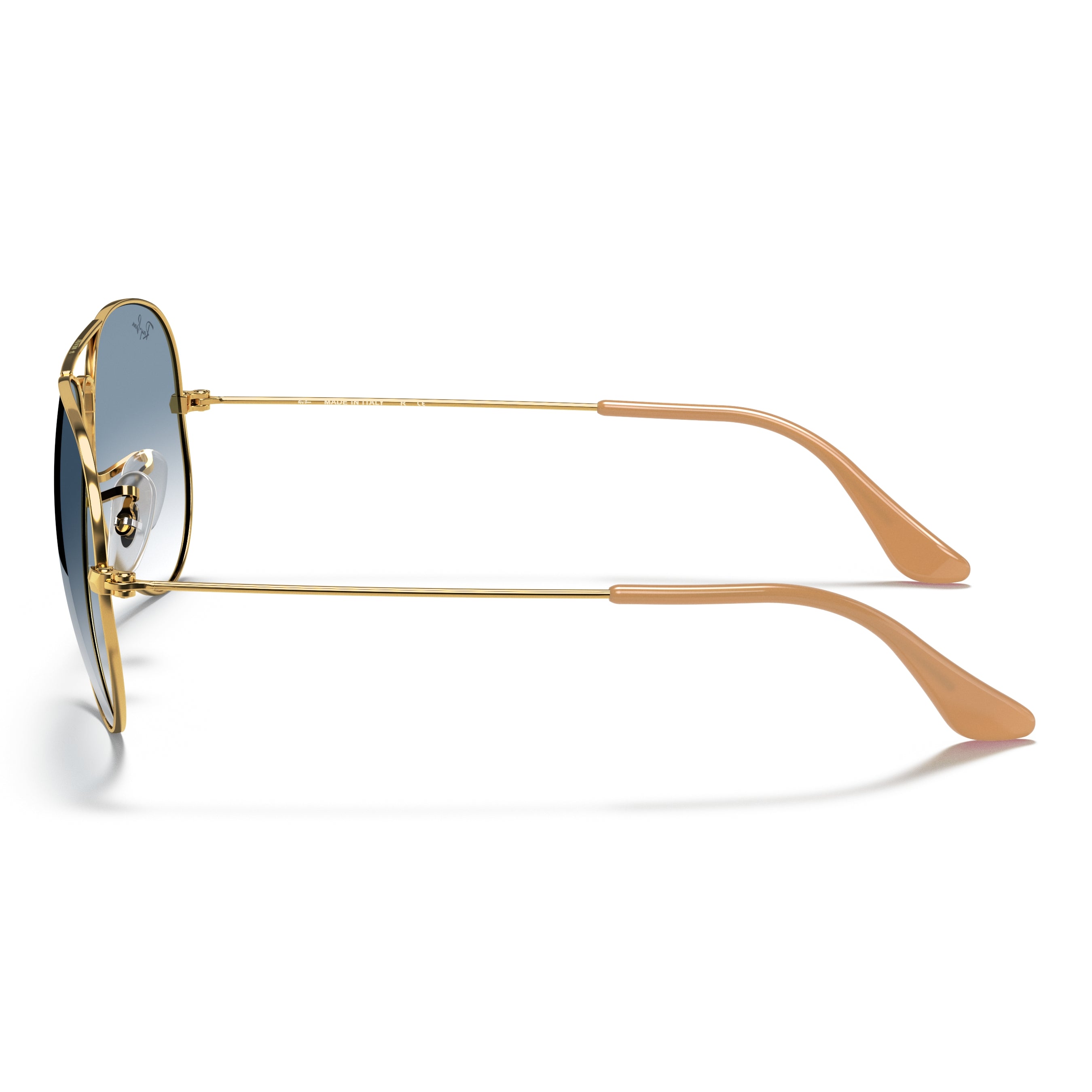 Ray-Ban Ray-Ban Aviator Light Blue Gradient Gradient Aviator/Pilot Men's Sunglasses RB3025 001/3F 58