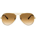 Ray-Ban Aviator Light Brown Gradient Gradient Aviator/Pilot Men's Sunglasses RB3025 001/51 58