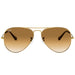 Ray-Ban Aviator Light Brown Gradient Gradient Aviator/Pilot Men's Sunglasses RB3025 001/51 58