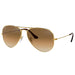 Ray-Ban Ray-Ban Aviator Light Brown Gradient Gradient Aviator/Pilot Men's Sunglasses RB3025 001/51 58