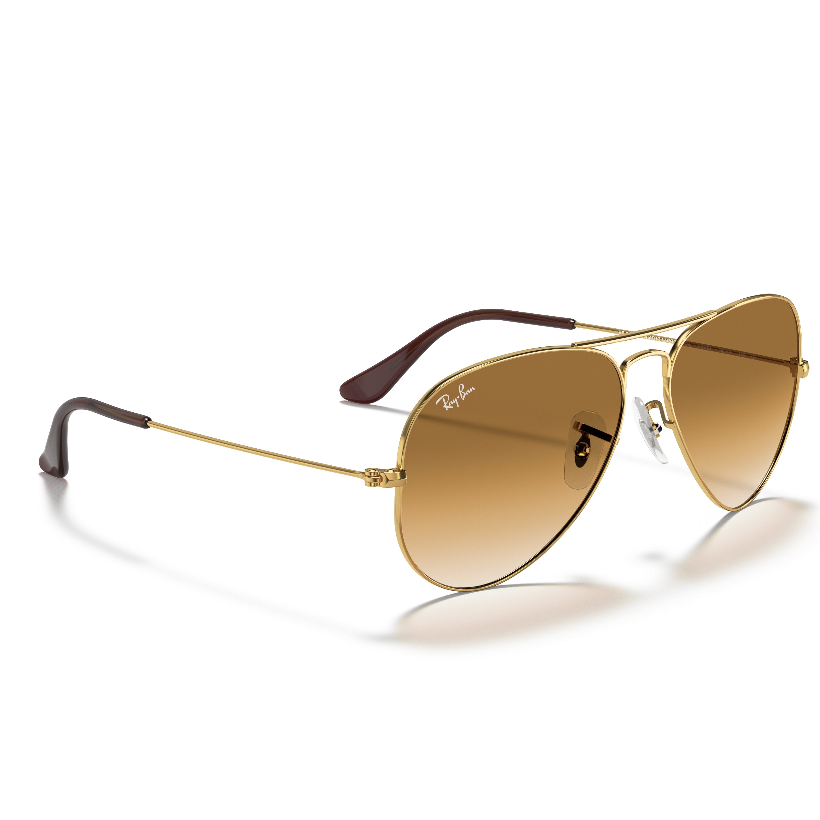 Ray-Ban Ray-Ban Aviator Light Brown Gradient Gradient Aviator/Pilot Men's Sunglasses RB3025 001/51 58