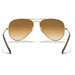 Ray-Ban Ray-Ban Aviator Light Brown Gradient Gradient Aviator/Pilot Men's Sunglasses RB3025 001/51 58