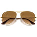 Ray-Ban Ray-Ban Aviator Light Brown Gradient Gradient Aviator/Pilot Men's Sunglasses RB3025 001/51 58