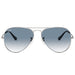 Ray-Ban Aviator Light Blue Gradient Gradient Aviator/Pilot Men's Sunglasses RB3025 003/3F 62