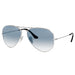 Ray-Ban Ray-Ban Aviator Light Blue Gradient Gradient Aviator/Pilot Men's Sunglasses RB3025 003/3F 62