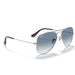 Ray-Ban Ray-Ban Aviator Light Blue Gradient Gradient Aviator/Pilot Men's Sunglasses RB3025 003/3F 62