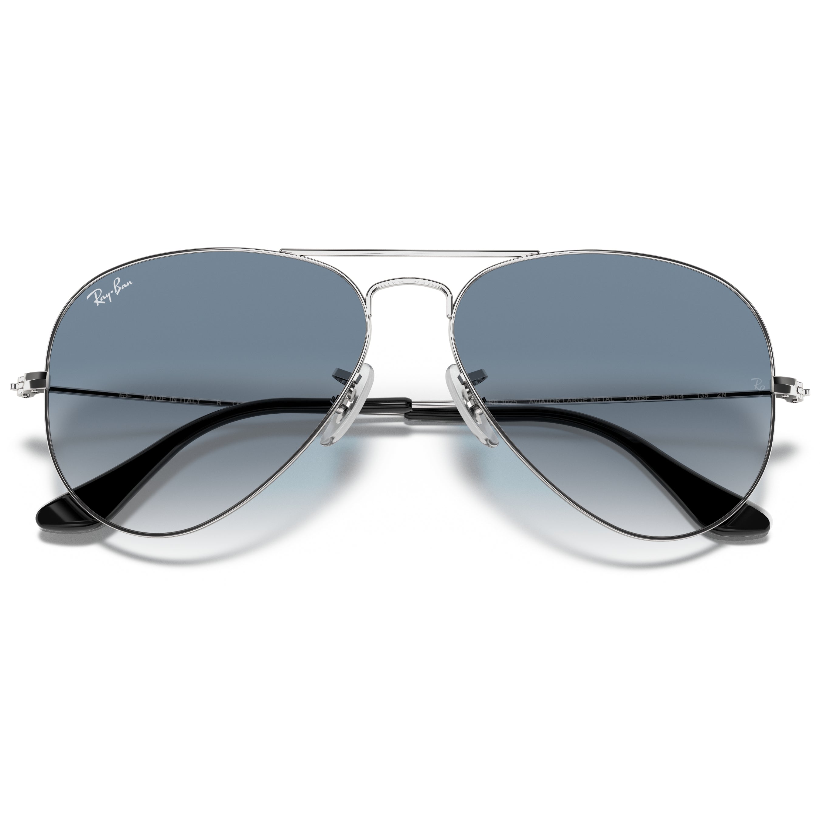 Ray-Ban Ray-Ban Aviator Light Blue Gradient Gradient Aviator/Pilot Men's Sunglasses RB3025 003/3F 62