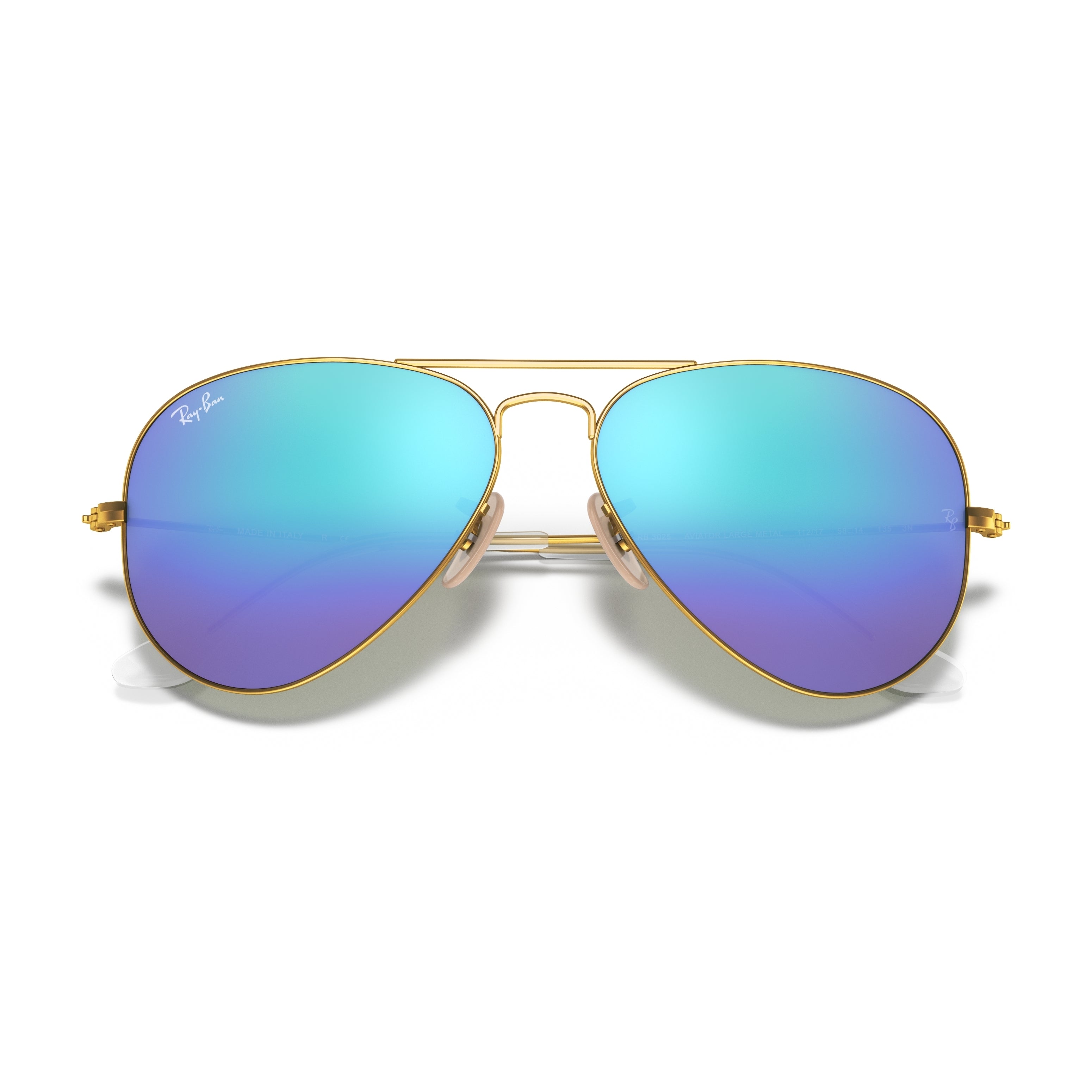 Ray-Ban Ray-Ban Aviator Flash Lenses Blue Flash Pilot Unisex Sunglasses RB3025 112/17 62