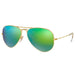 Ray-Ban Ray-Ban Aviator Flash Lenses Green Flash Flash Aviator/Pilot Men's Sunglasses RB3025 112/19 58