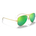 Ray-Ban Ray-Ban Aviator Flash Lenses Green Flash Flash Aviator/Pilot Men's Sunglasses RB3025 112/19 58