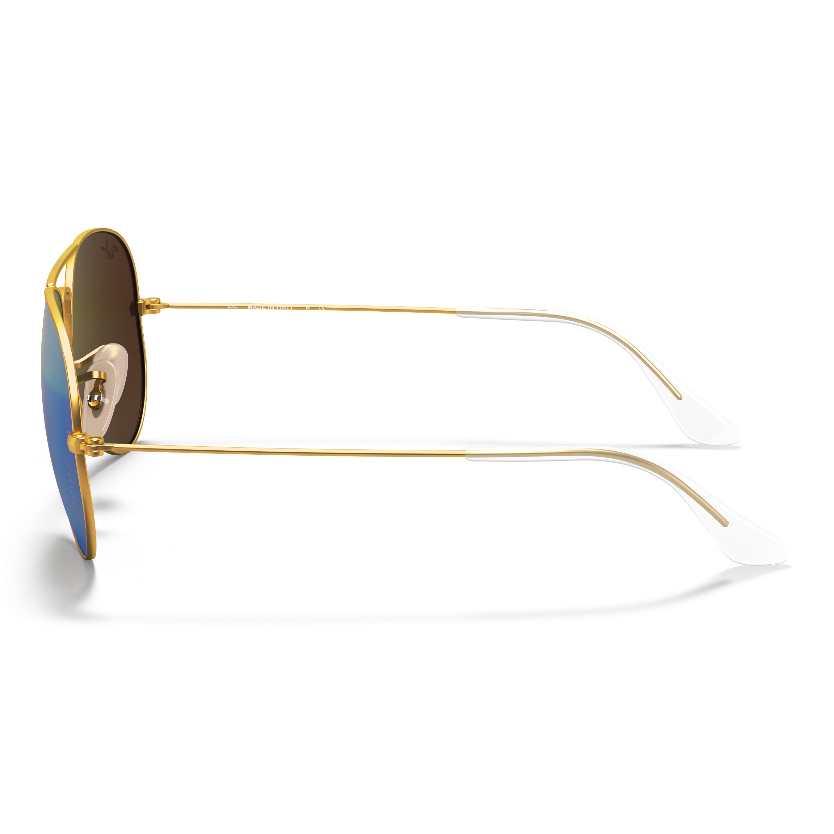 Ray-Ban Ray-Ban Aviator Flash Lenses Green Flash Flash Aviator/Pilot Men's Sunglasses RB3025 112/19 58
