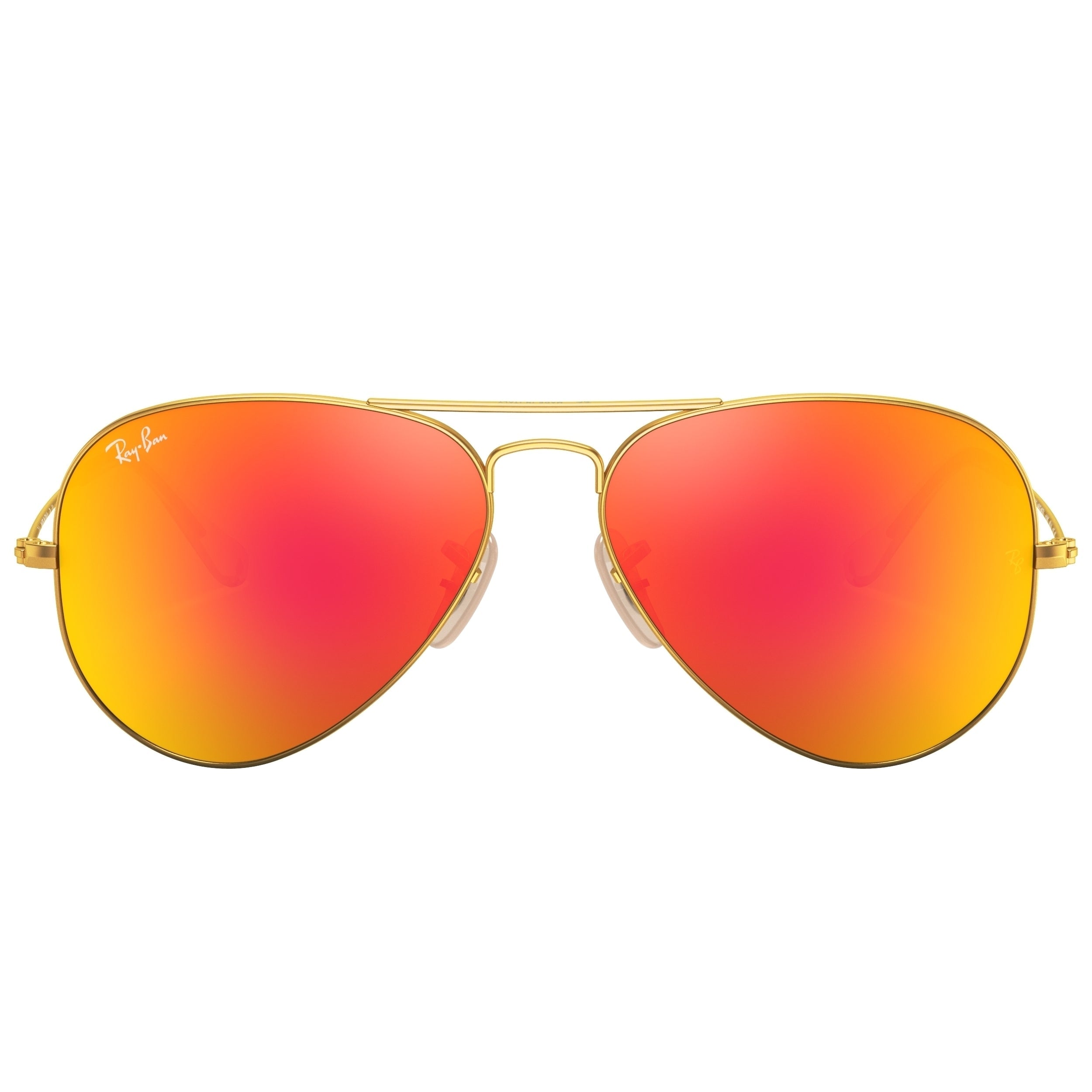 Ray-Ban Aviator Flash Lenses Orange Flash Pilot Unisex Sunglasses RB3025 112/69 55