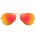 Ray-Ban Aviator Flash Lenses Orange Flash Pilot Unisex Sunglasses RB3025 112/69 58