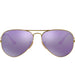 Ray-Ban Aviator Flash Lenses Purple Mirror Mirrored Aviator/Pilot Men's Sunglasses RB3025 167/1M 58
